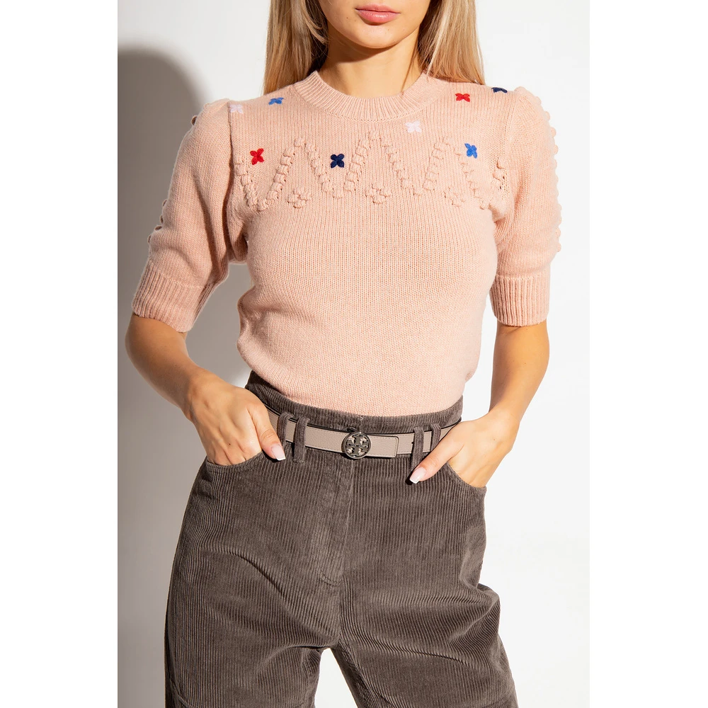 See By Chloé Short-sleeved Sweater Pink - Bilde 2