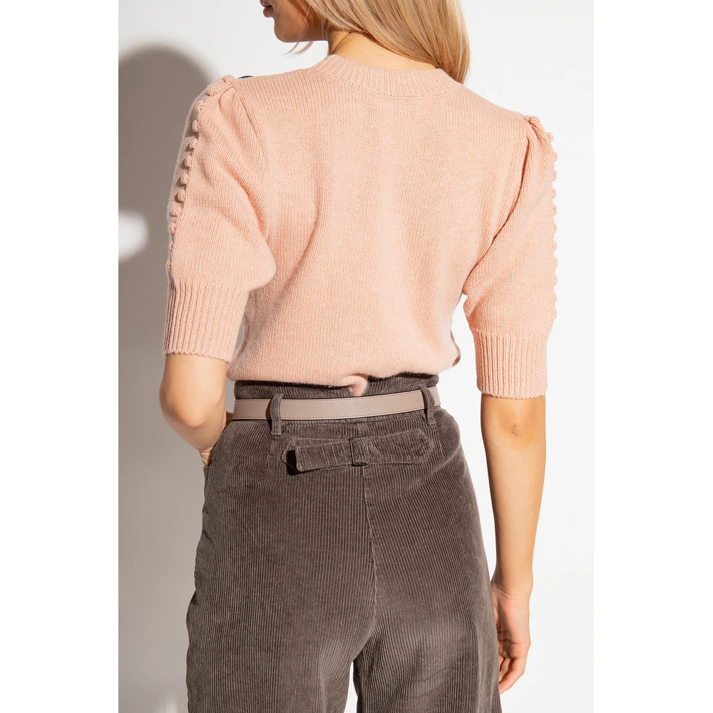 See By Chloé Short-sleeved Sweater Pink - Bilde 4