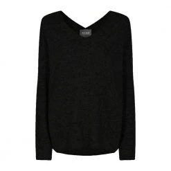 MOS MOSH V-Neck Sweater Black