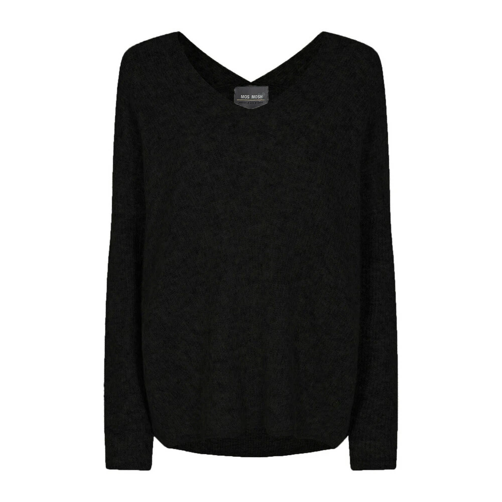 MOS MOSH V-Neck Sweater Black