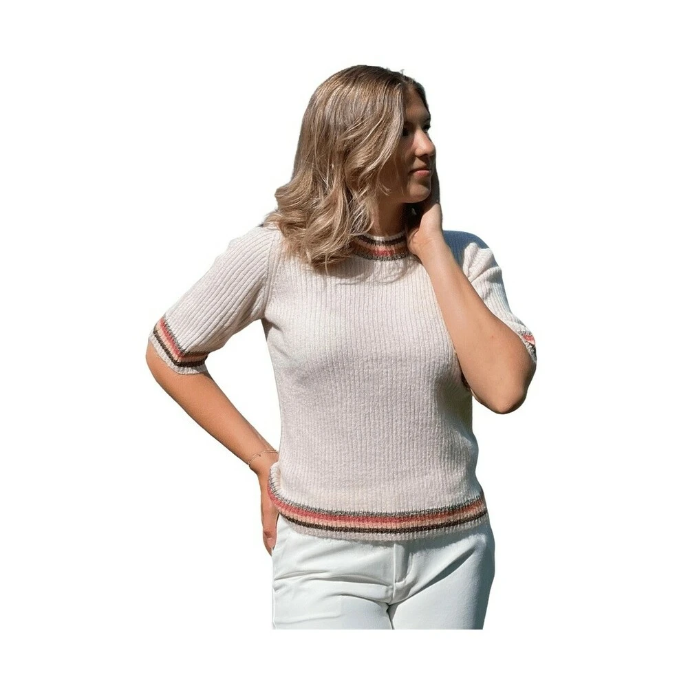 Gustav Shanne SS Knitwear Beige - Bilde 5