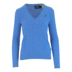 Ralph Lauren Sweater Made Of Wool And Cashmere Blue