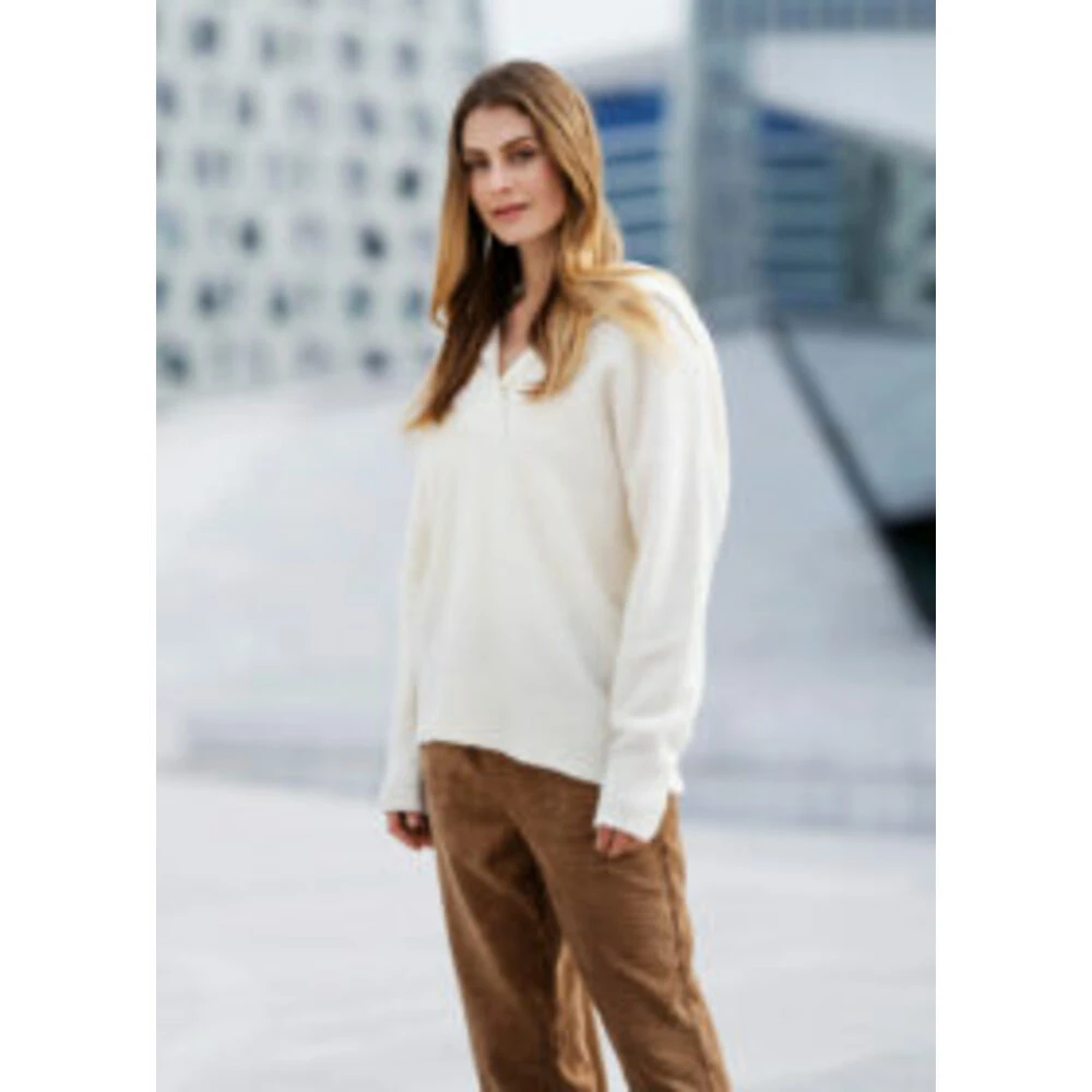 Ane Mone Herlig Genser Med Hette! White - Bilde 2
