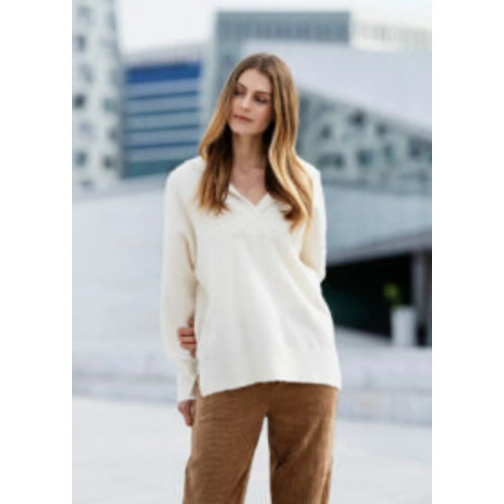 Ane Mone Herlig Genser Med Hette! White - Bilde 3