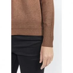 Brun Signature Strikket Genser Fra Jensen (Pullover) Med Rund Hals - Brun Genser Brown