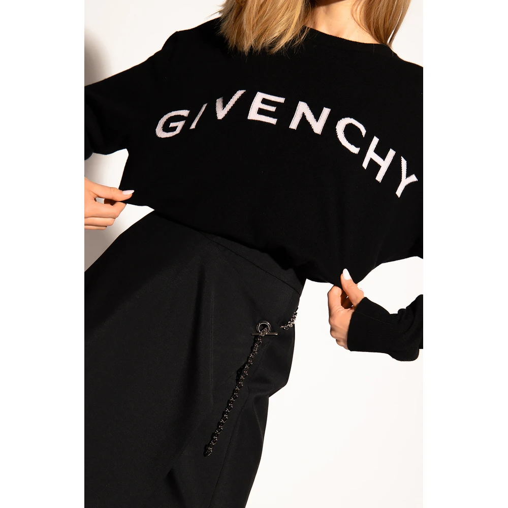 Givenchy Cashmere Sweater With Logo Black