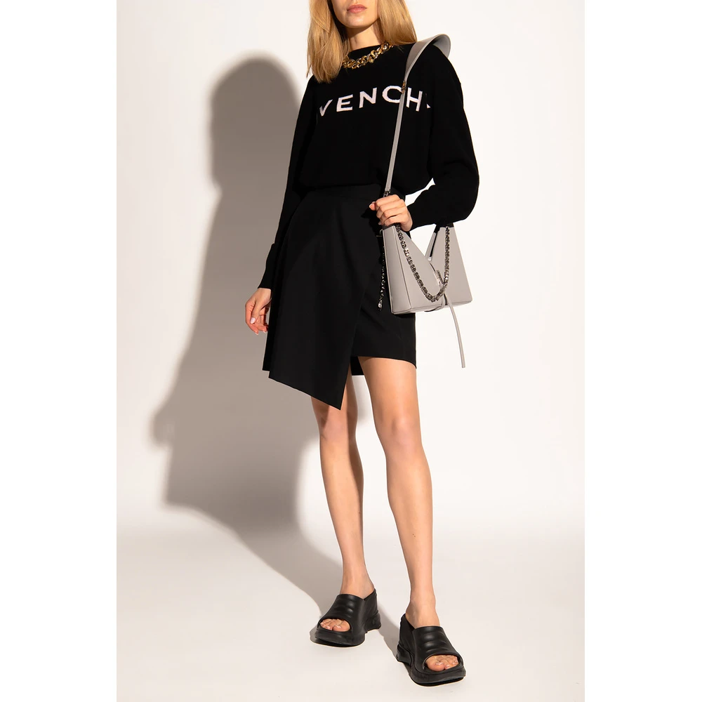 Givenchy Cashmere Sweater With Logo Black - Bilde 4