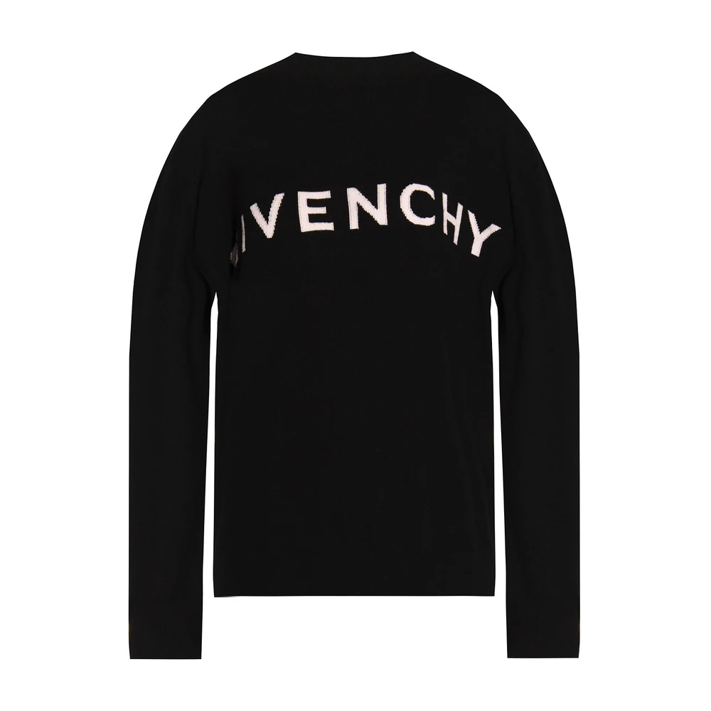 Givenchy Cashmere Sweater With Logo Black - Bilde 5
