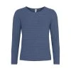 Skovhuus O-Neck Horizontal Rib Jumper Blue