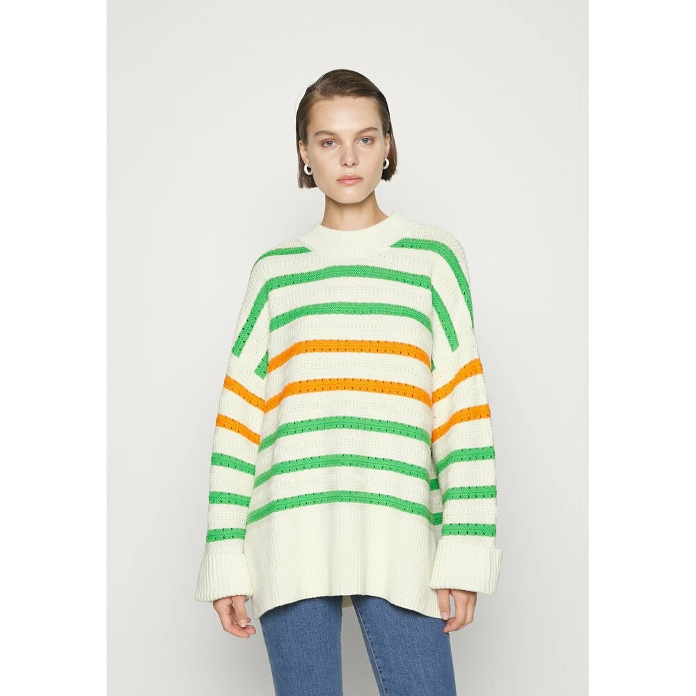 Samsøe Samsøe HVIT STRIPETE SAMSØE&SAMSØE RALI CREW NECK White