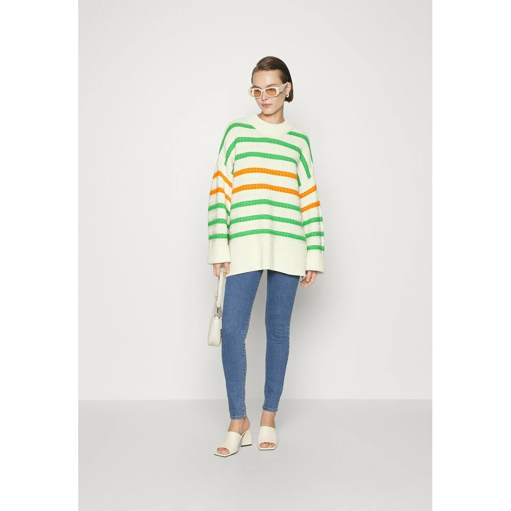 Samsøe Samsøe HVIT STRIPETE SAMSØE&SAMSØE RALI CREW NECK White - Bilde 2