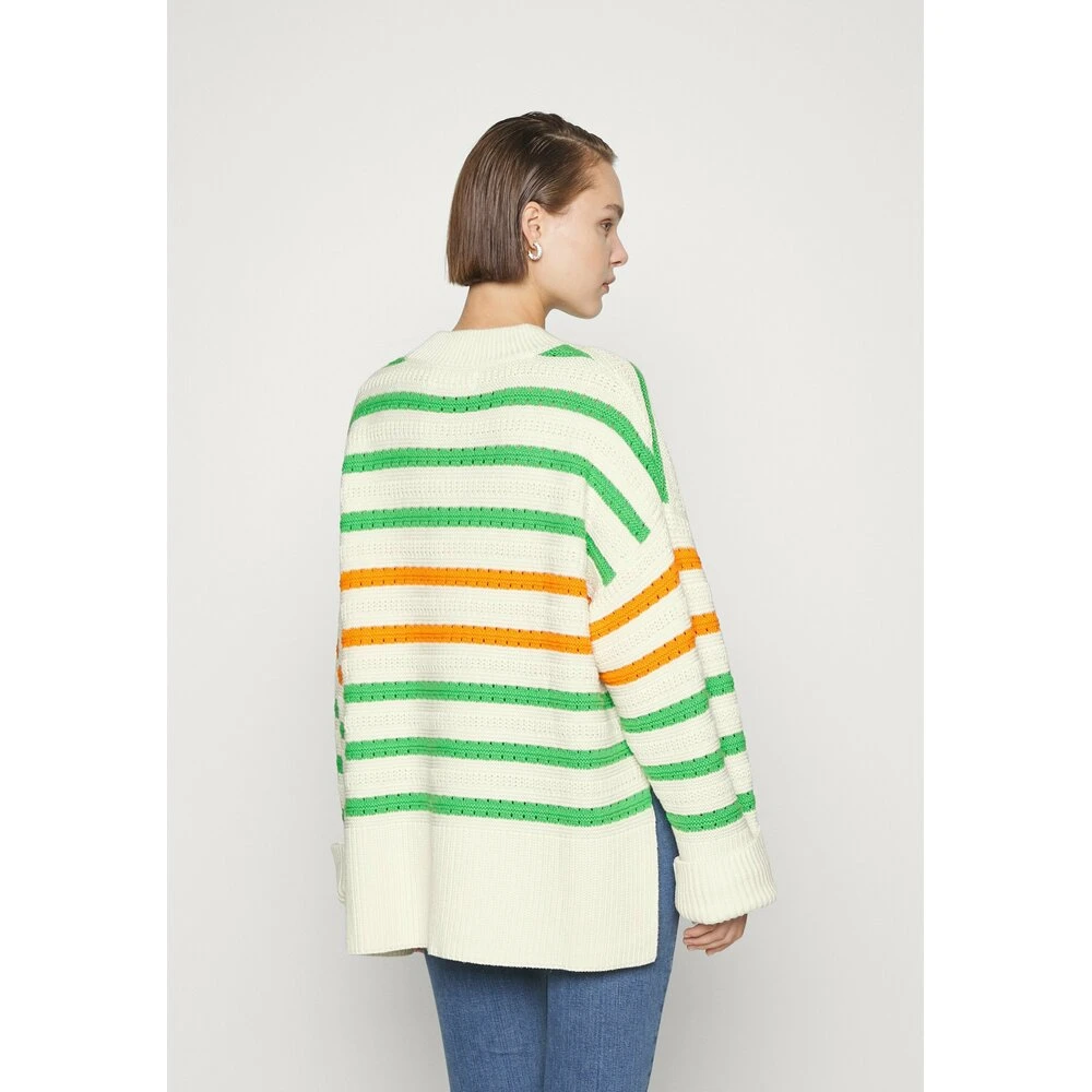 Samsøe Samsøe HVIT STRIPETE SAMSØE&SAMSØE RALI CREW NECK White - Bilde 3