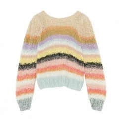 DAWN X DARE Stripe Genser Beige