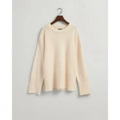 Gant C-Neck Sweater Beige