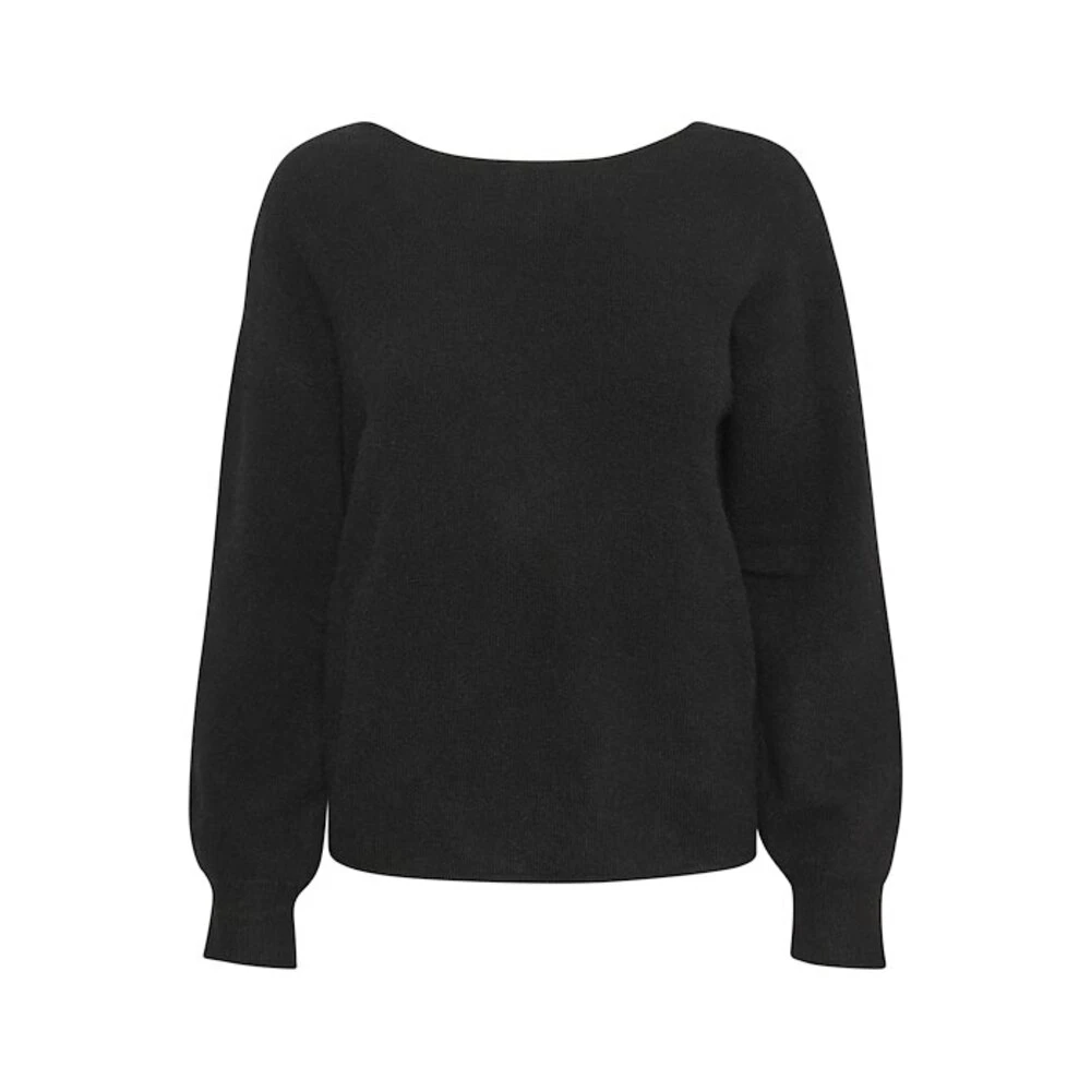 My Essential Wardrobe V-neck Knitwear Black - Bilde 2