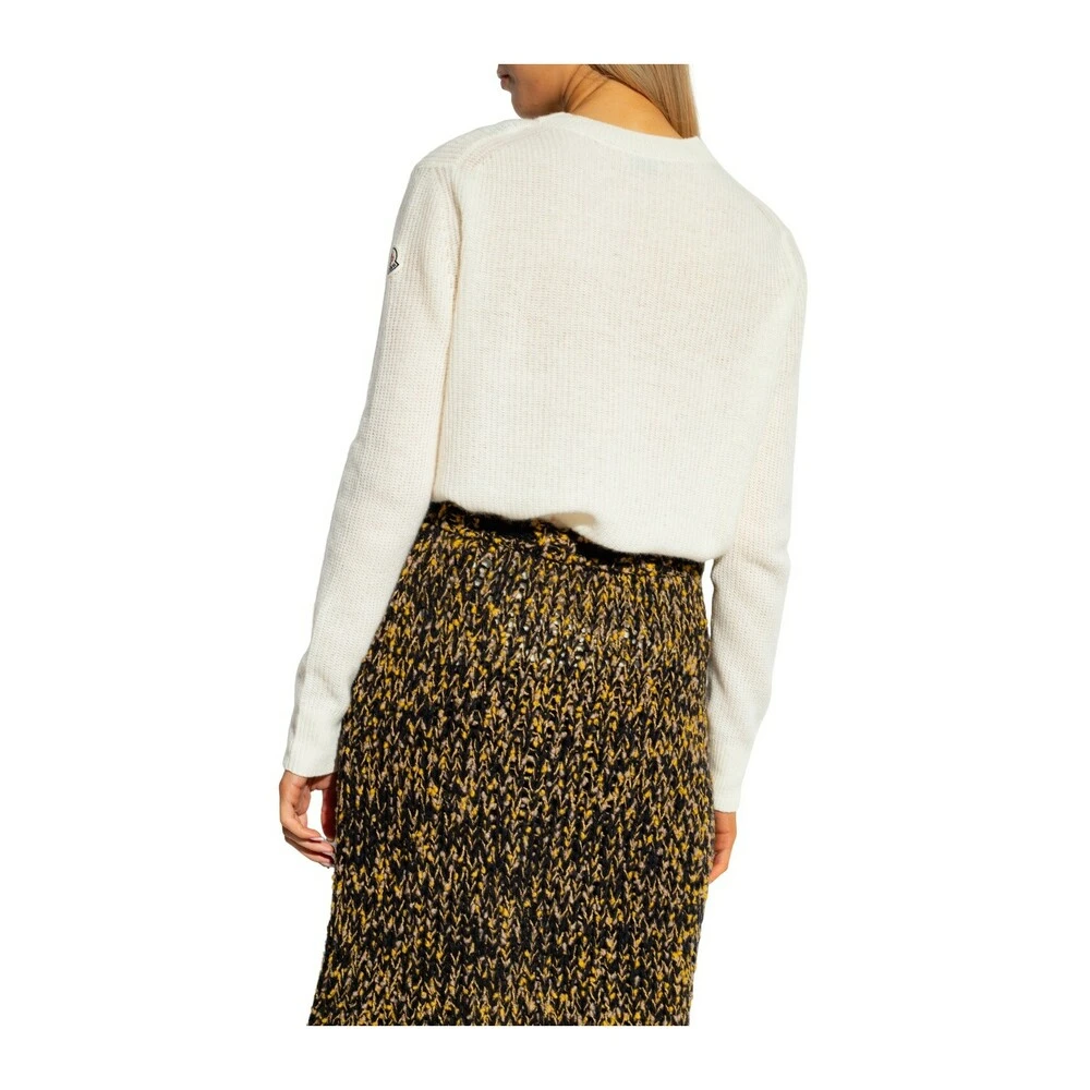 Moncler Round-Neck Knitwear Beige - Bilde 4