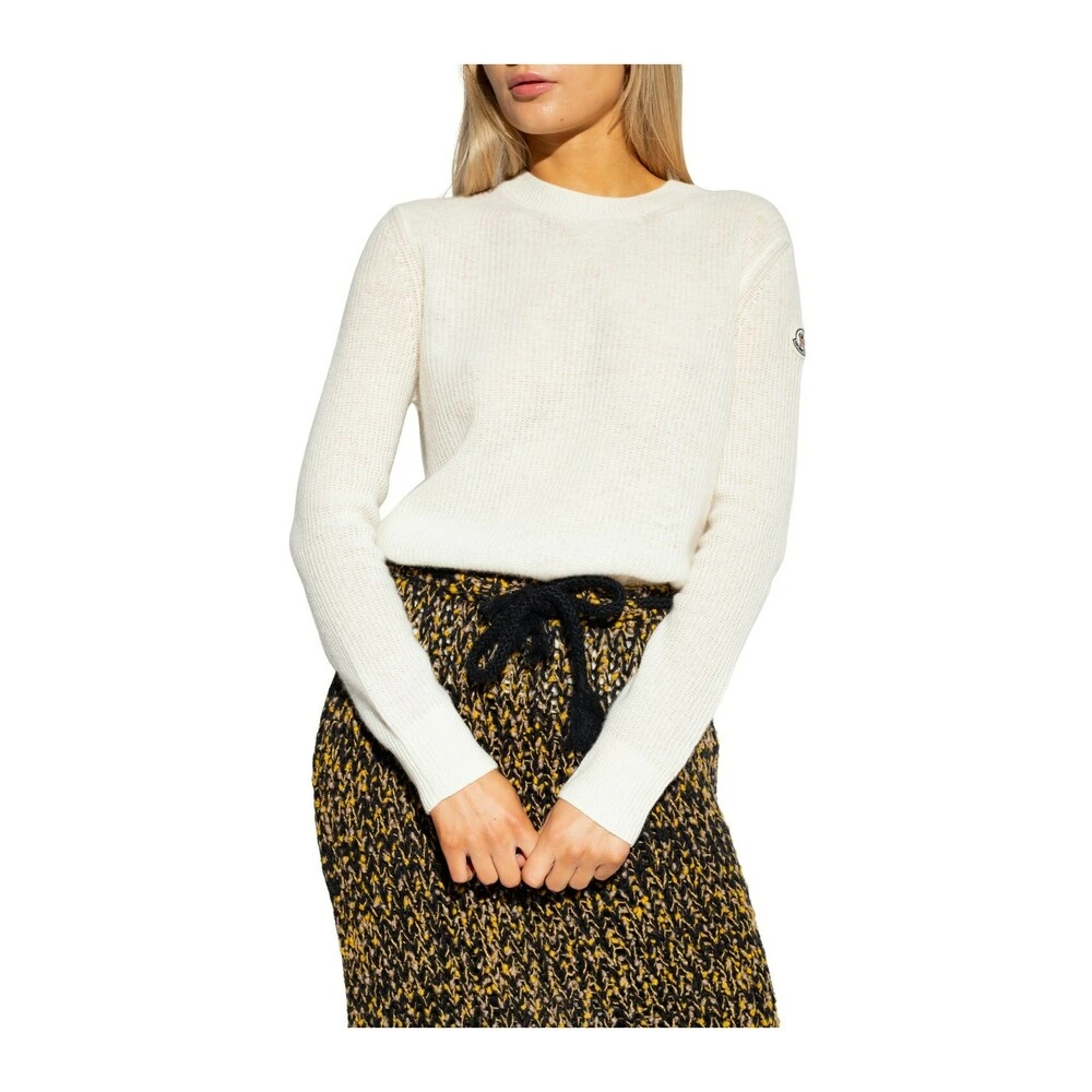 Moncler Round-Neck Knitwear Beige - Bilde 5