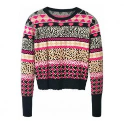 Desigual Round-neck Knitwear Purple