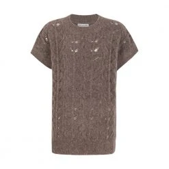 Brown Close To My Heart Ginny Vest Brown