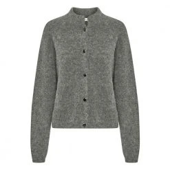 Grå Gestuz Alphagz Short Cardigan Genser Cardigan Gray