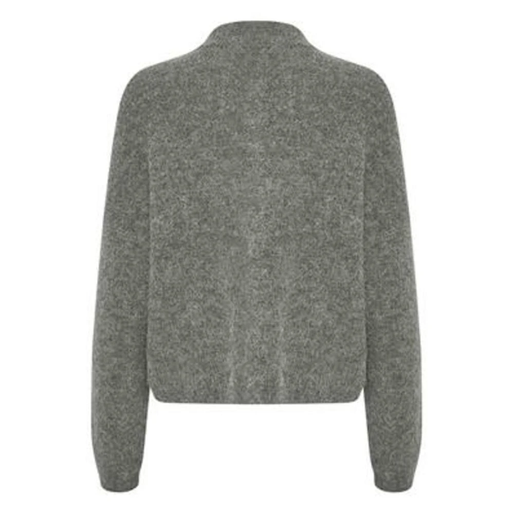 Grå Gestuz Alphagz Short Cardigan Genser Cardigan Gray - Bilde 2