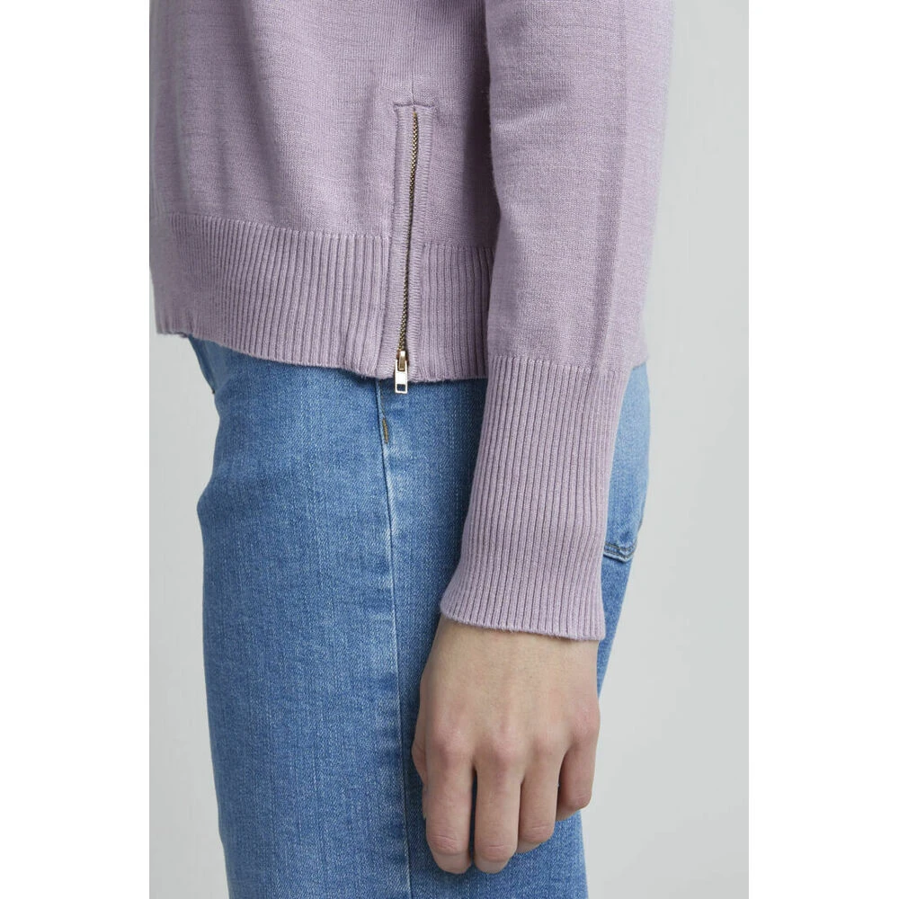 PULZ Jeans Sara Boatneck Pullover Purple