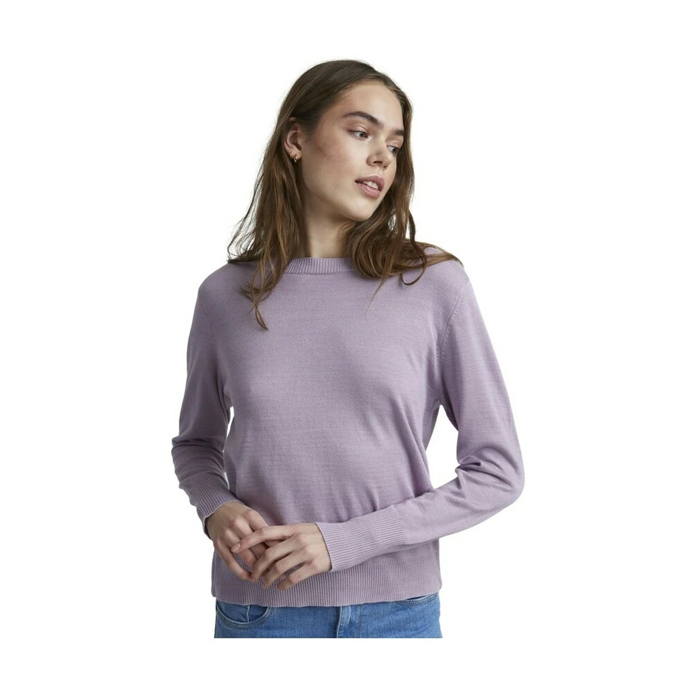 PULZ Jeans Sara Boatneck Pullover Purple - Bilde 4