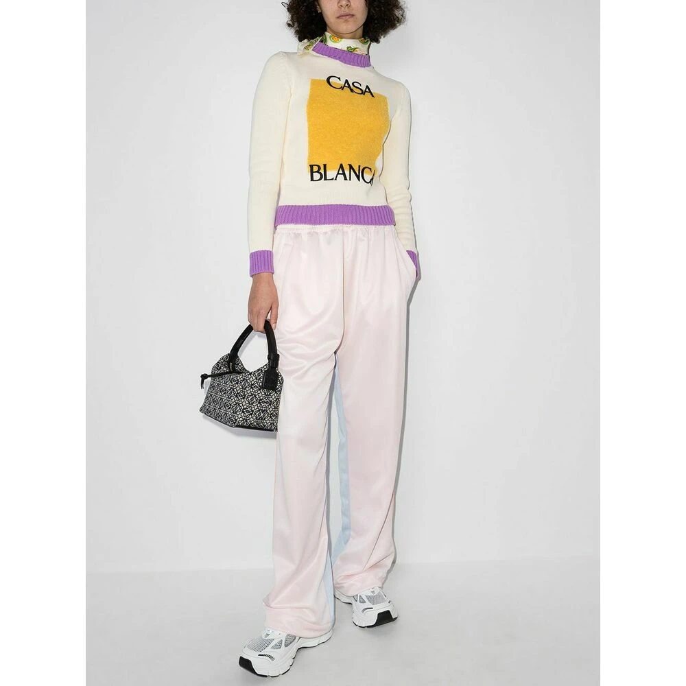 Casablanca WOMEN Colour Block Sweater Beige