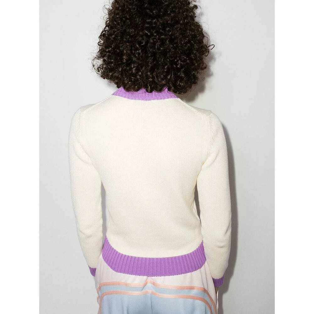 Casablanca WOMEN Colour Block Sweater Beige - Bilde 2