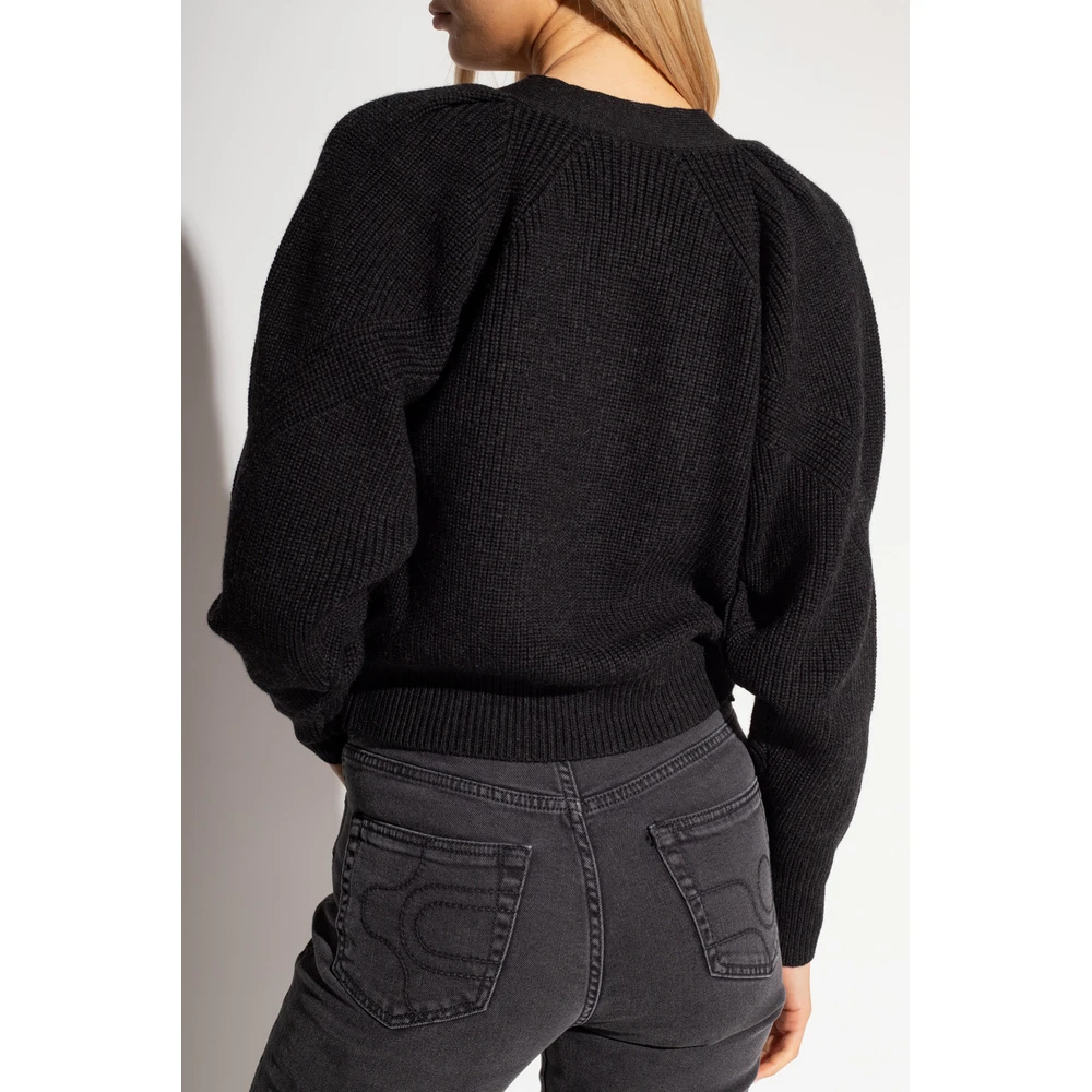 IRO Dina Sweater With Puff Sleeves Black - Bilde 2