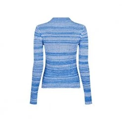 Neo Noir Barret Space Dye Blouse Blue