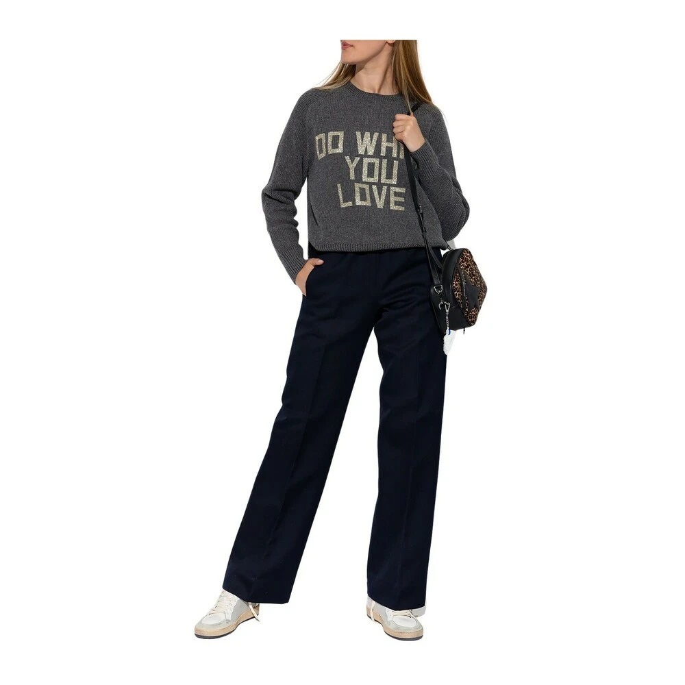 Golden Goose Sweater With Logo Gray - Bilde 2