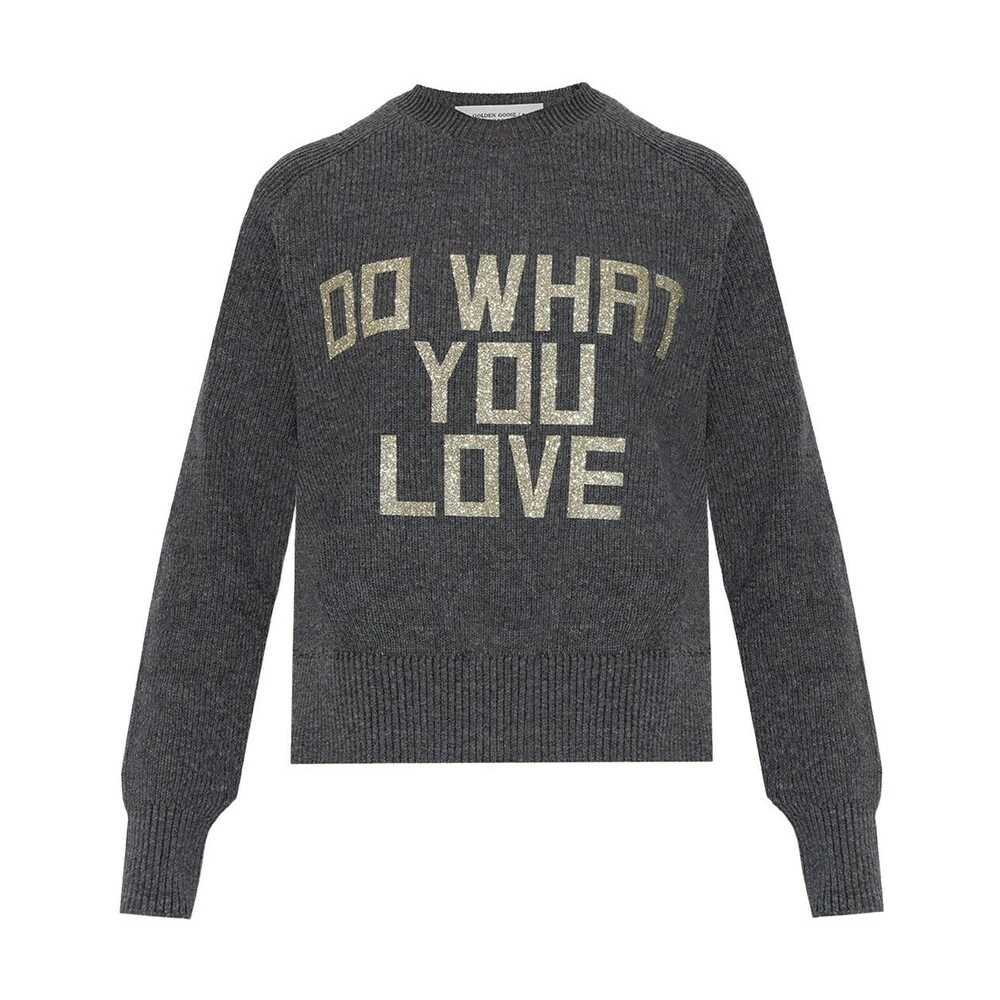 Golden Goose Sweater With Logo Gray - Bilde 4