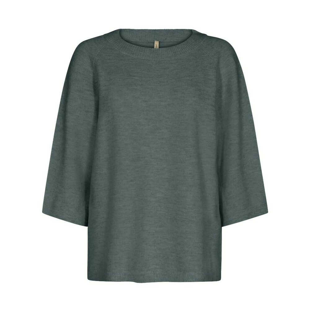 Grønn Melert Soyaconcept Sc-Nessie Genser Blue - Bilde 2