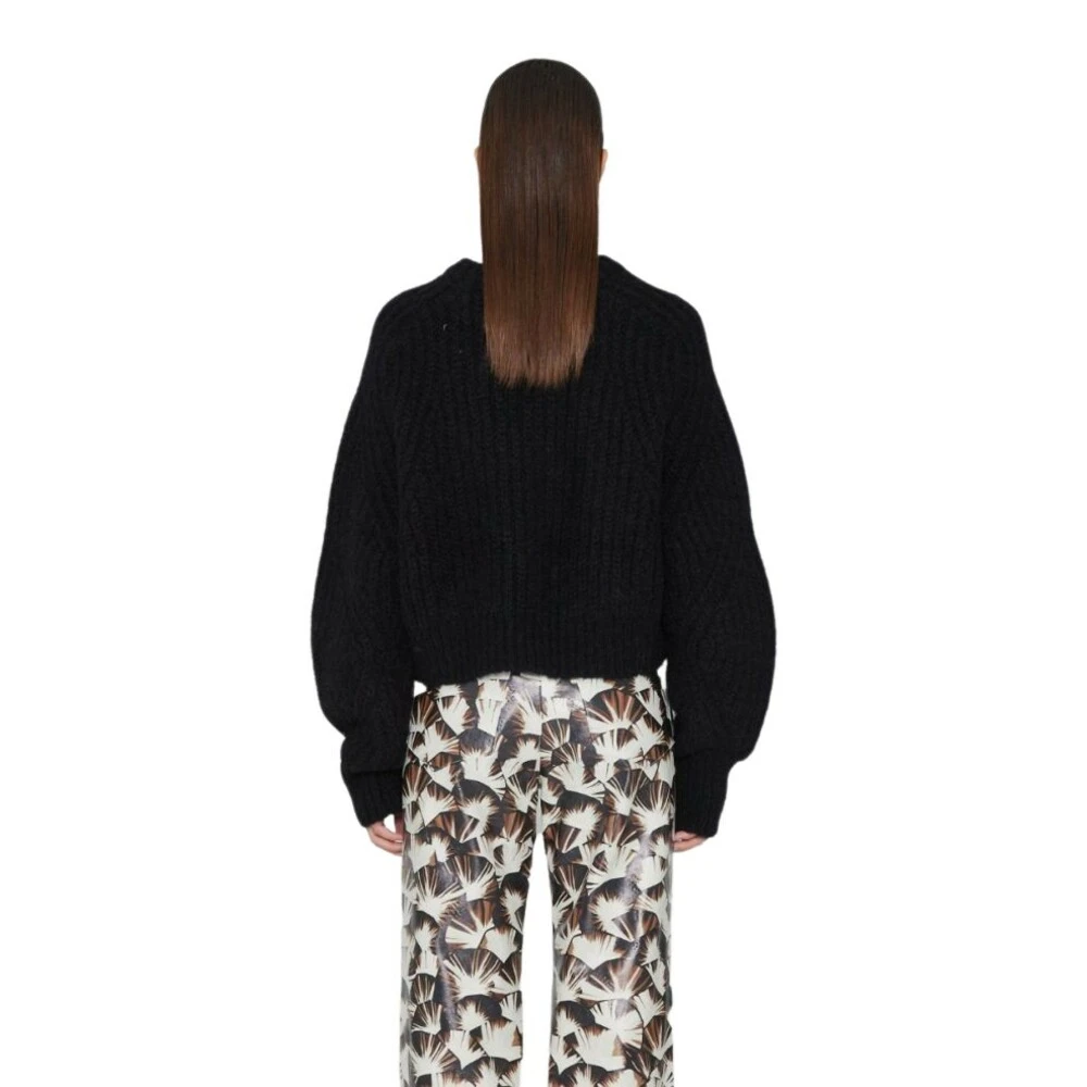 ROTATE Birger Christensen Round-neck Knitwear Black - Bilde 3