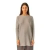 Cathrine Hammel Merino Lyocell Wide Boatneck Genser Gray