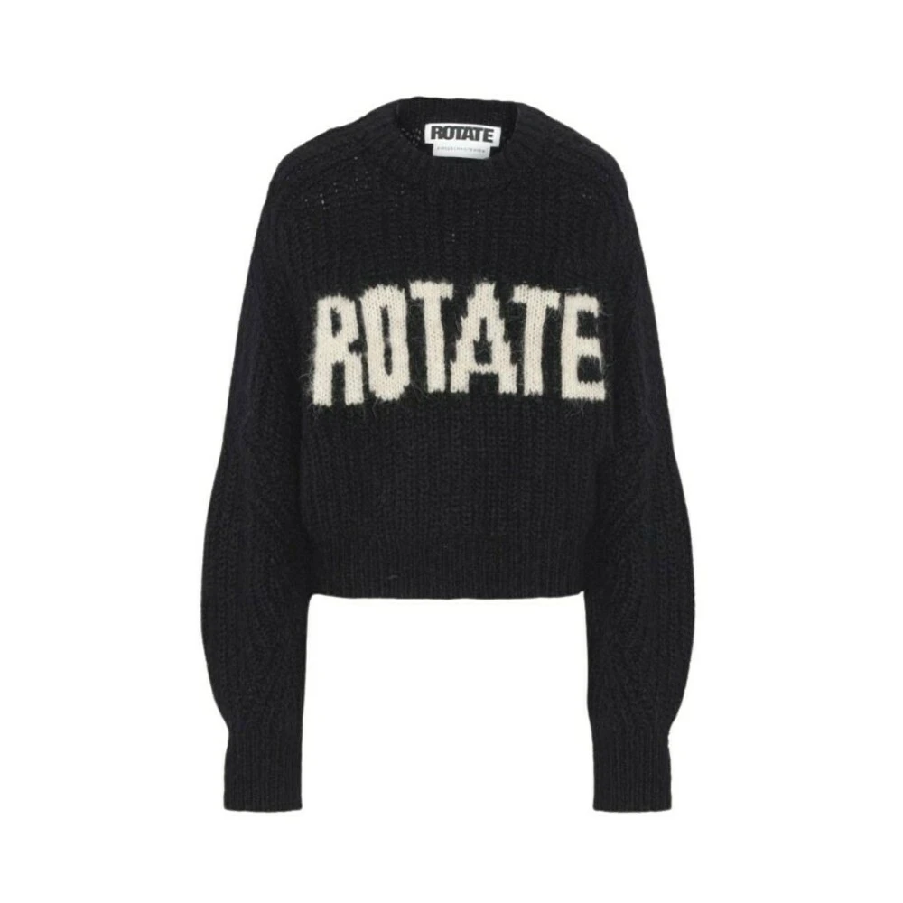 ROTATE Birger Christensen Round-neck Knitwear Black - Bilde 5