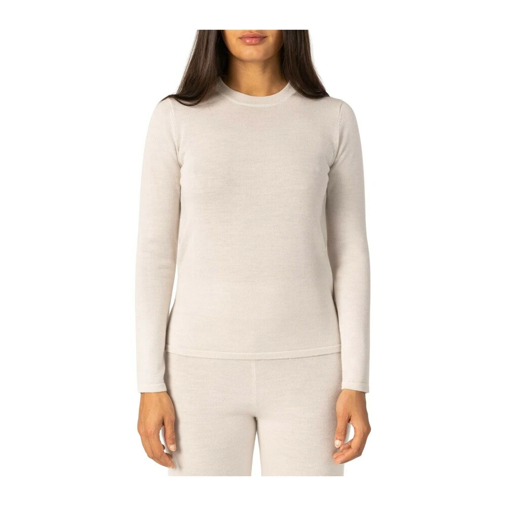 Cathrine Hammel Merino Crewneck Sweater White - Bilde 4