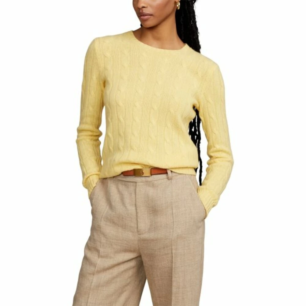Polo Ralph Lauren Rpl Class Cable Overdeler Knitwear Yellow
