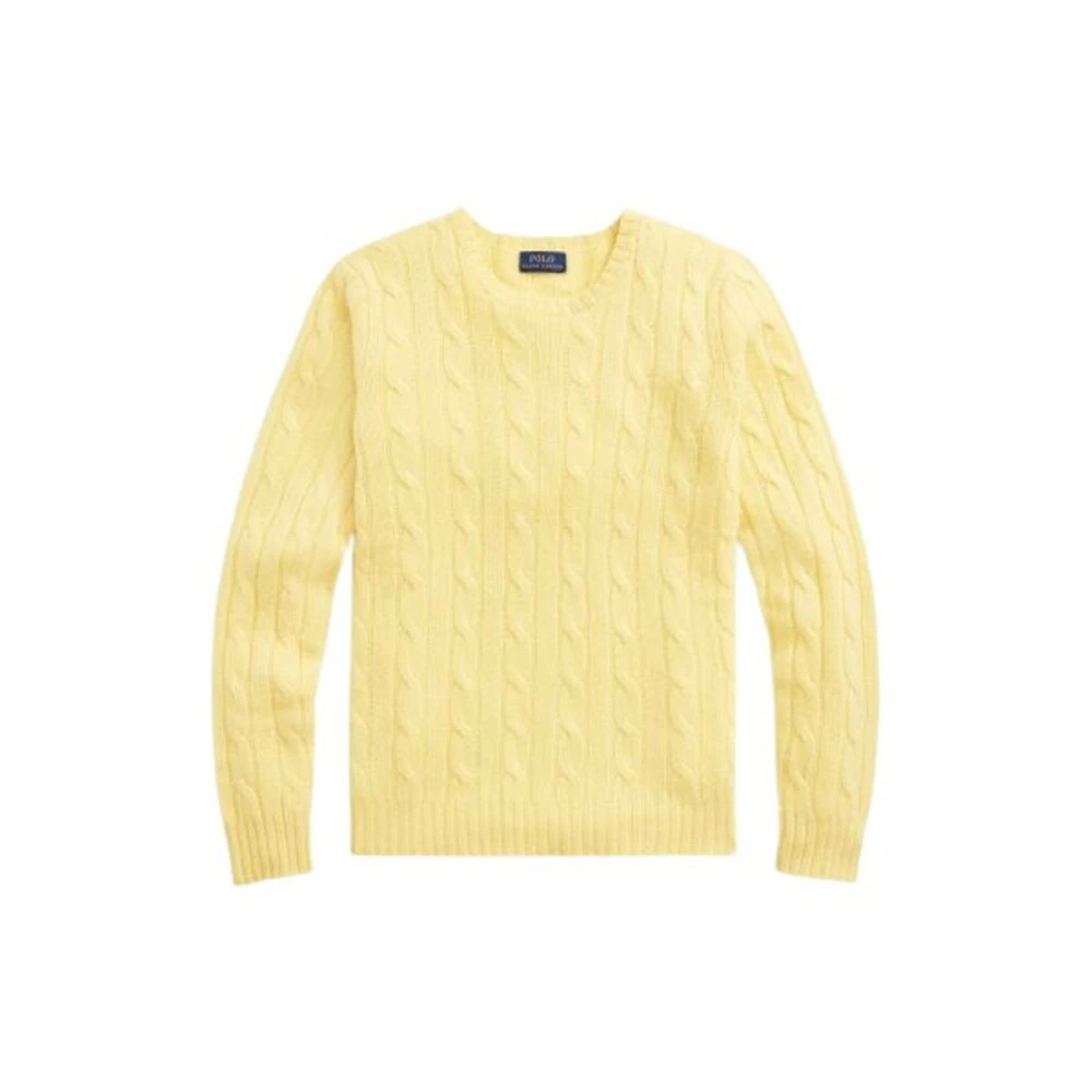 Polo Ralph Lauren Rpl Class Cable Overdeler Knitwear Yellow - Bilde 3
