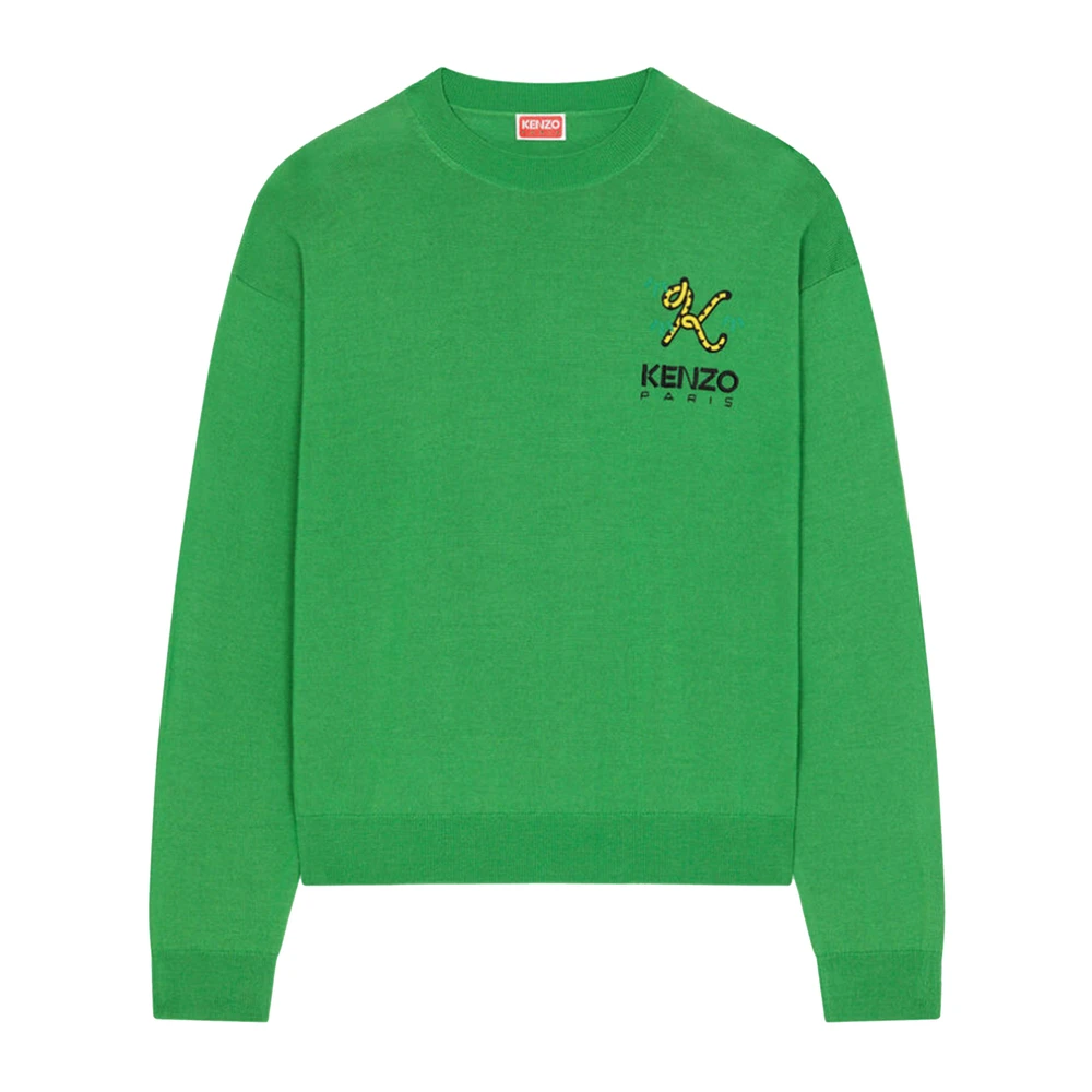 Kenzo Tiger Tail Knitwear KEN-FC62PU3413LA 57 Green