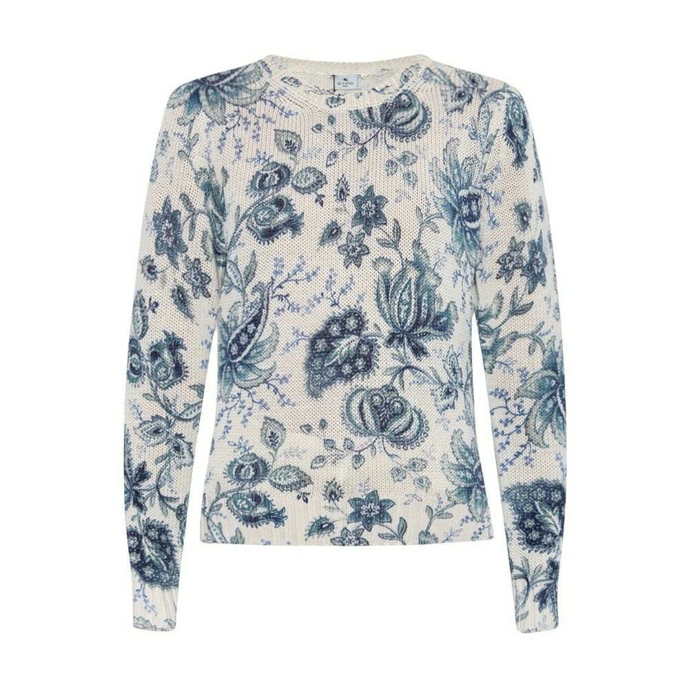 Etro Sweater With Paisley Pattern Beige