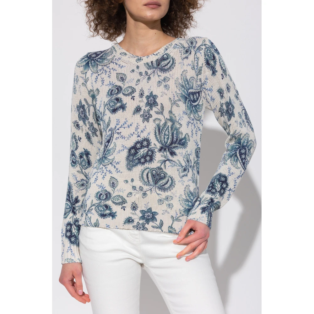 Etro Sweater With Paisley Pattern Beige - Bilde 4