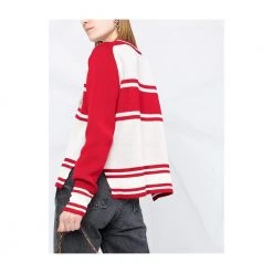 Golden Goose Sweater With Crystals Red