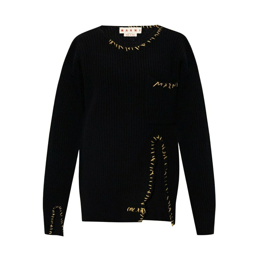 Marni Wool Sweater Black - Bilde 5