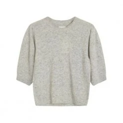 Norr Nordby Knit Tee Gray