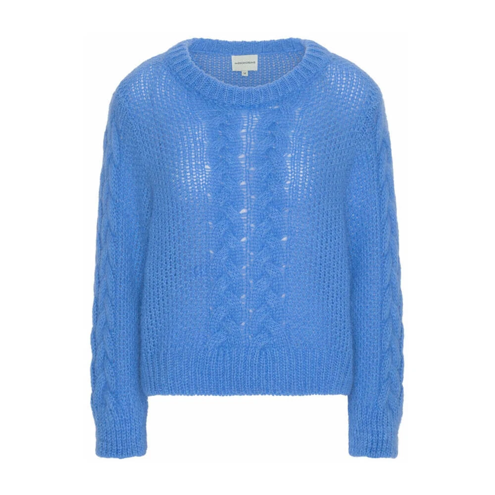 American Dreams Louisa Cable Knit Pullover Blue