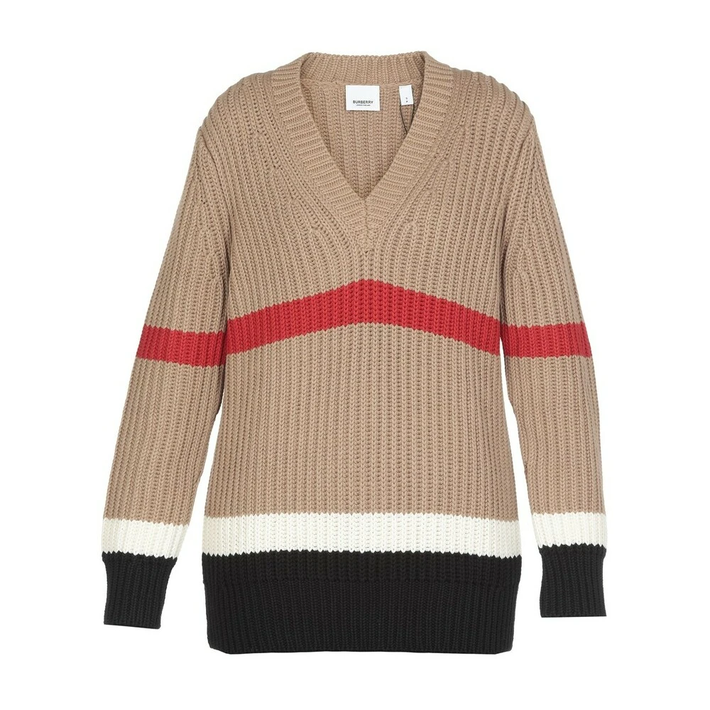 Burberry Salma Kashmir Og Bomullsgenser Beige - Bilde 2