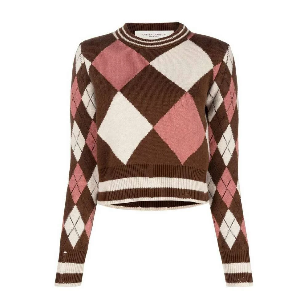 Golden Goose Round-neck Knitwear Brown - Bilde 2