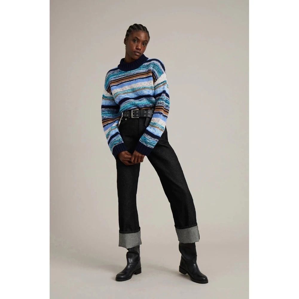 Munthe Round-neck Knitwear Blue - Bilde 2